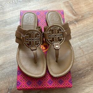 Tory Burch tan leather sandal Amanda